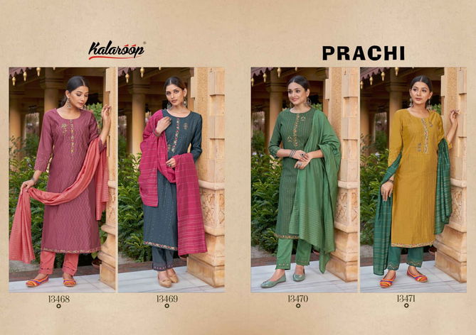 Kalaroop Prachi Exclusive Designer Wear Wholesale Readymade Suits
